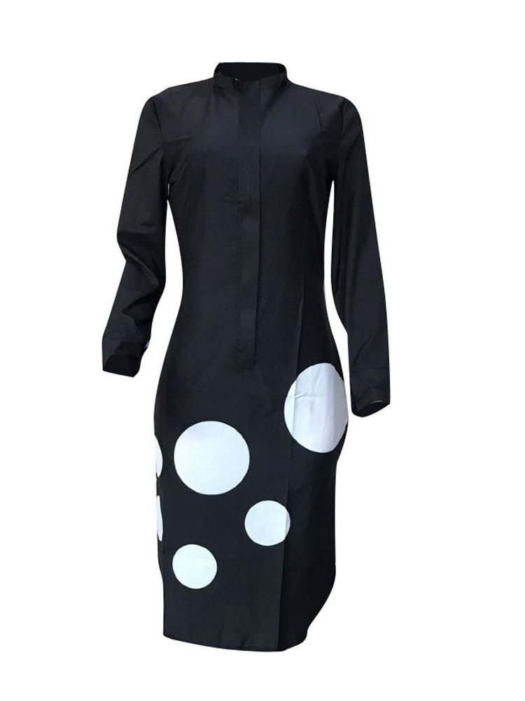 Robe Moulante Décontractée À Manches Longues Et Manches Longues Pour Femmes