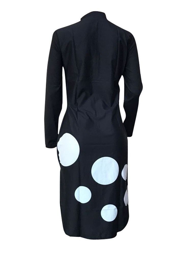 Robe Moulante Décontractée À Manches Longues Et Manches Longues Pour Femmes