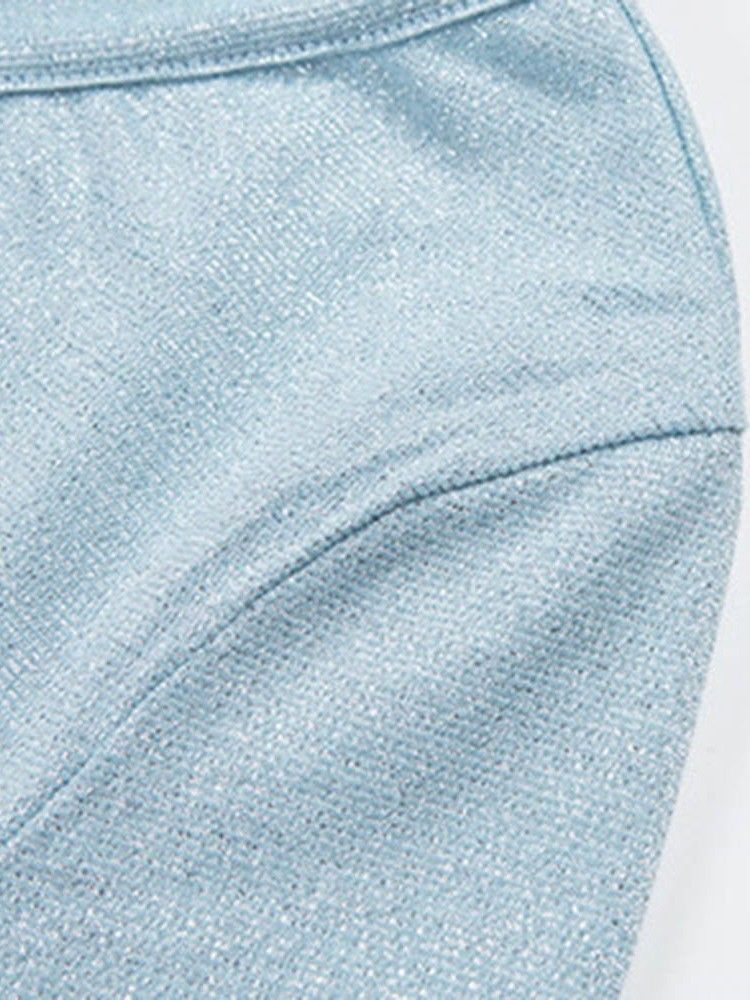 Robe Moulante Plissée Au-dessus Du Genou À Col En V Pour Femmes
