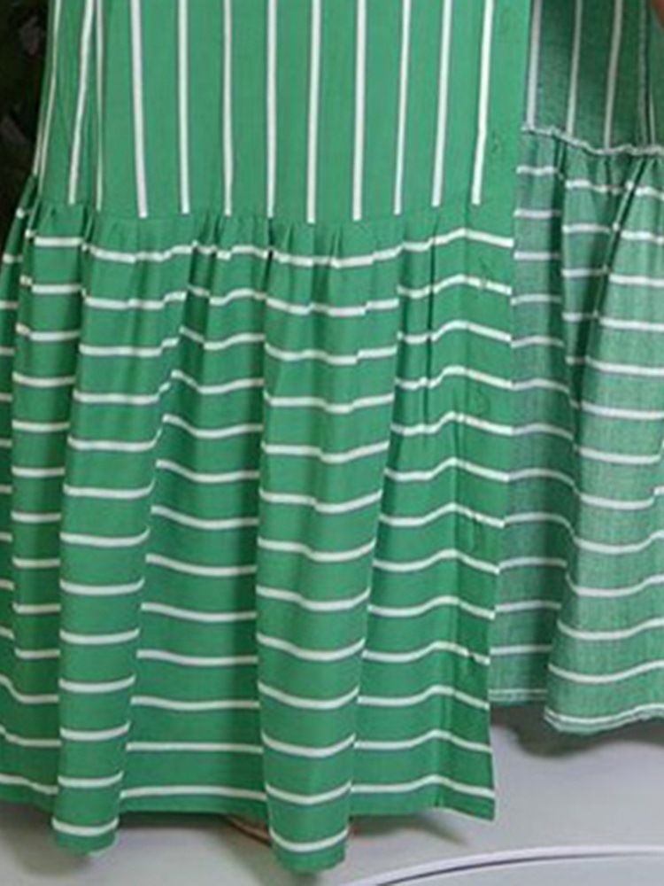 Robe À Boutonnage Simple Pour Femmes Longueur Au Sol Manches Longues Et Revers