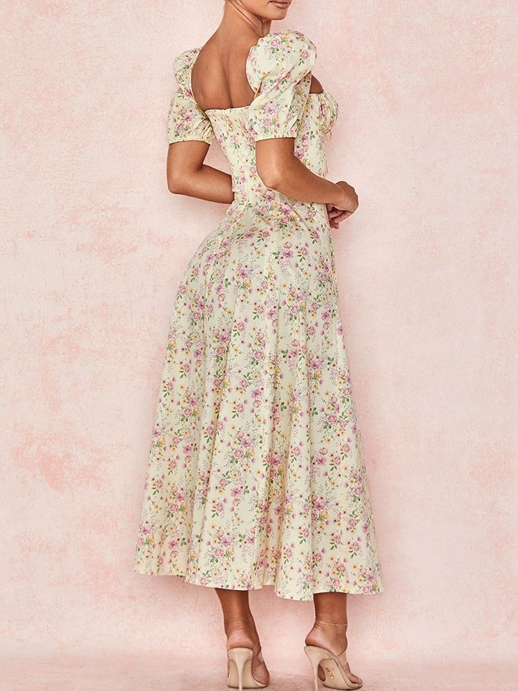 Robe À Manches Courtes Et À Manches Courtes Pour Femmes