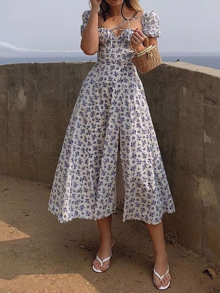 Robe À Manches Courtes Et À Manches Courtes Pour Femmes
