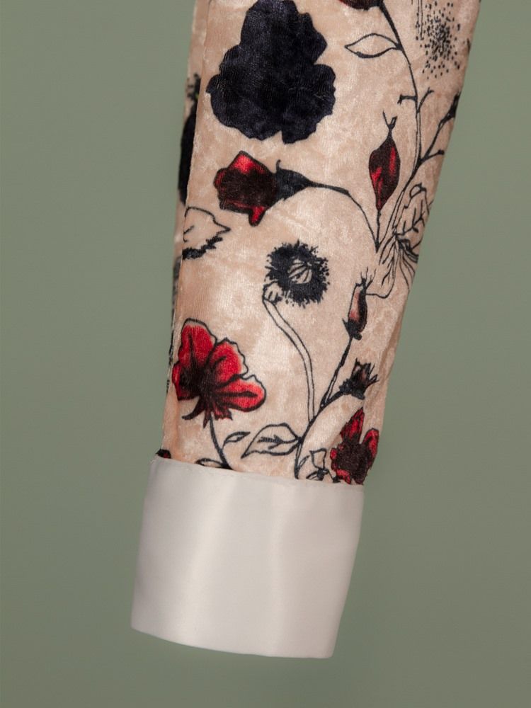 Robe Trapèze À Imprimé Floral Et Col Polo Pour Femme