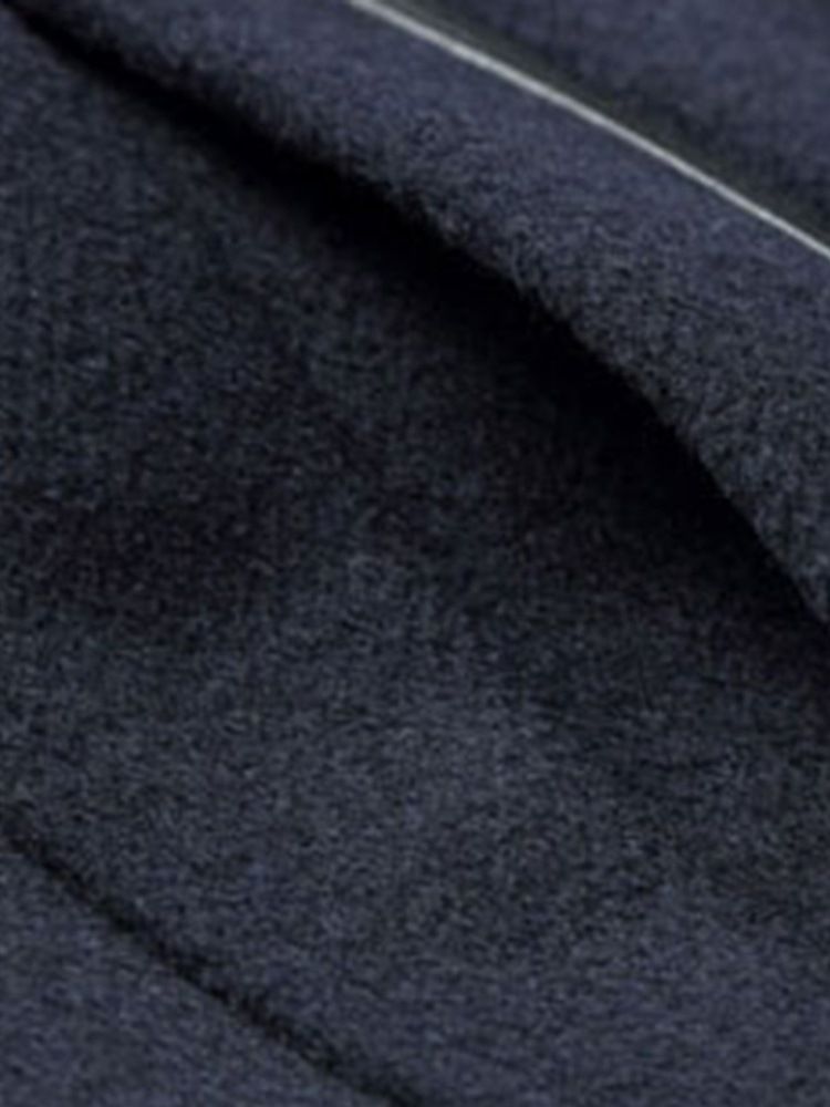 Manteaux En Laine Décontractés Pour Hommes À Revers Mi-longs Unis
