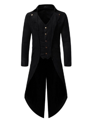 Trench-coat Long Uni Pour Hommes