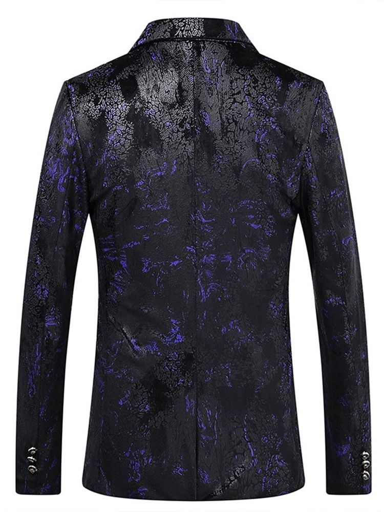 Blazer Décontracté Pour Hommes À Blocs De Couleurs