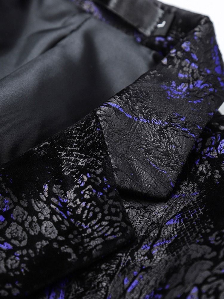 Blazer Décontracté Pour Hommes À Blocs De Couleurs