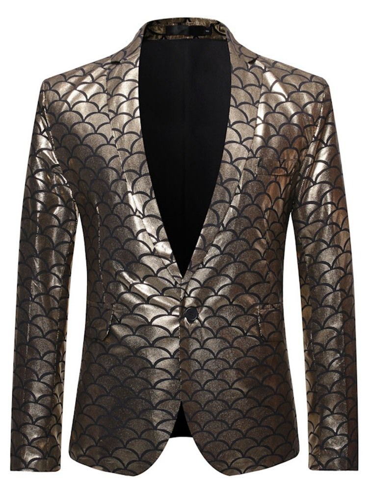Blazers De Loisirs Européens Minces À Blocs De Couleurs Pour Hommes