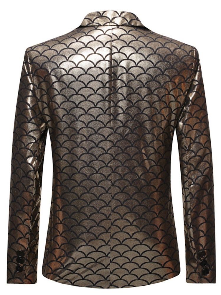 Blazers De Loisirs Européens Minces À Blocs De Couleurs Pour Hommes