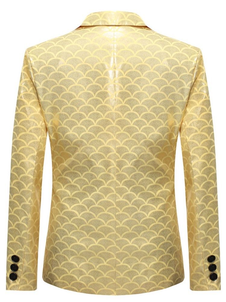 Blazers De Loisirs Européens Minces À Blocs De Couleurs Pour Hommes
