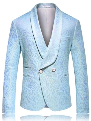 Blazers De Loisirs Pour Hommes À Boutonnage Simple Et À Revers Crantés