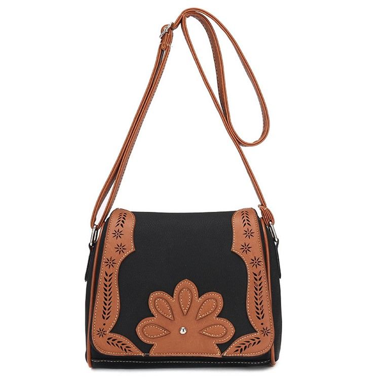 Sac À Bandoulière En Forme D'oreiller Vintage Avec Décoration Florale