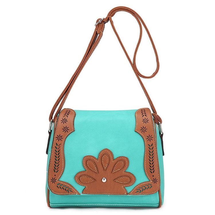 Sac À Bandoulière En Forme D'oreiller Vintage Avec Décoration Florale