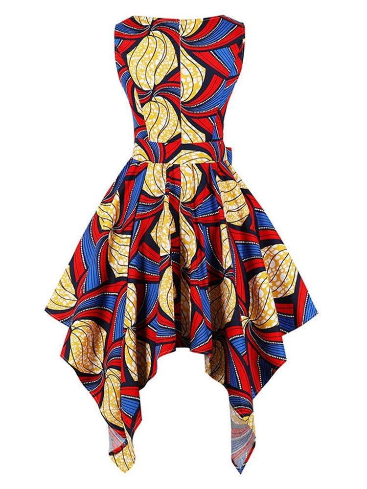 Robe Asymétrique Pour Femmes Avec Nœud Papillon