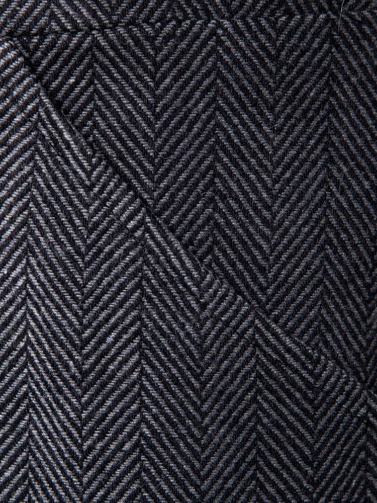 Manteau Mi-long À Glissière De Couleur Unie Pour Hommes