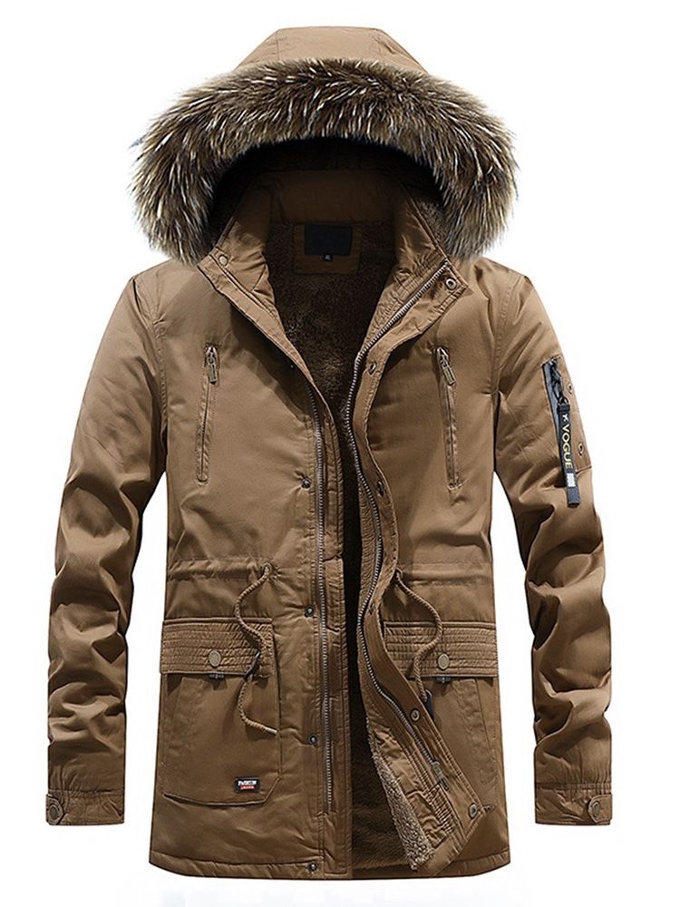 Manteaux D'hiver Épais Pour Hommes