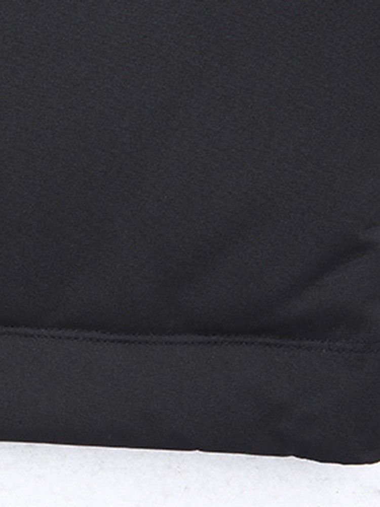 Veste En Duvet Décontractée À Capuche Et Patchwork Pour Hommes