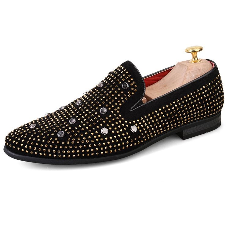 British Point Toe Rivets Oxfords Pour Hommes