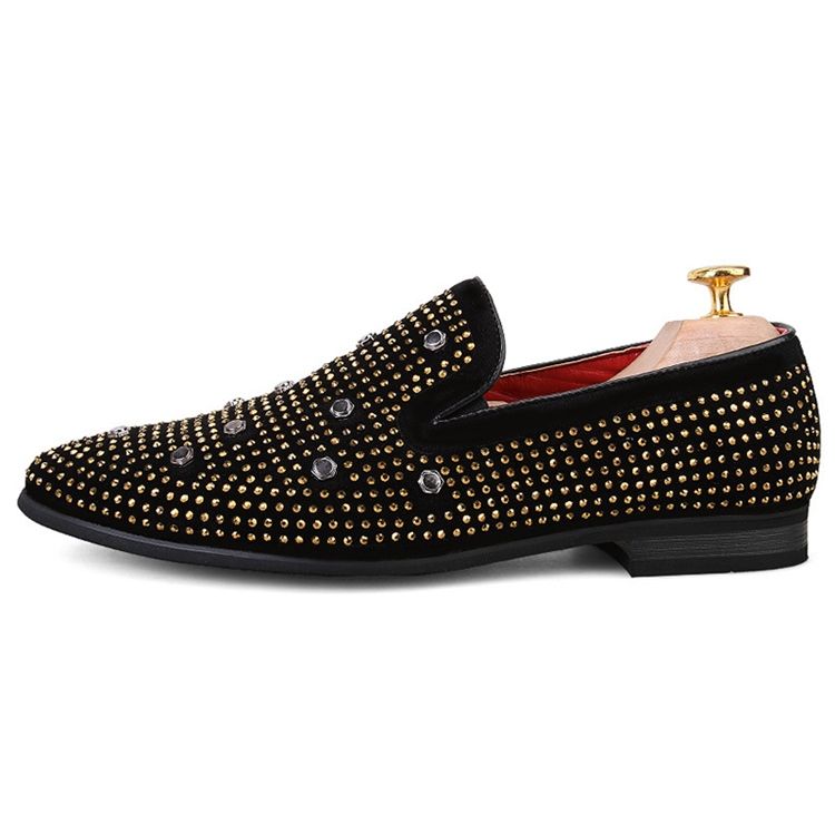 British Point Toe Rivets Oxfords Pour Hommes