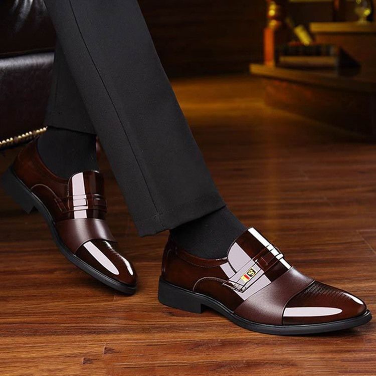 Chaussures Basses Pour Hommes En Cuir Pu
