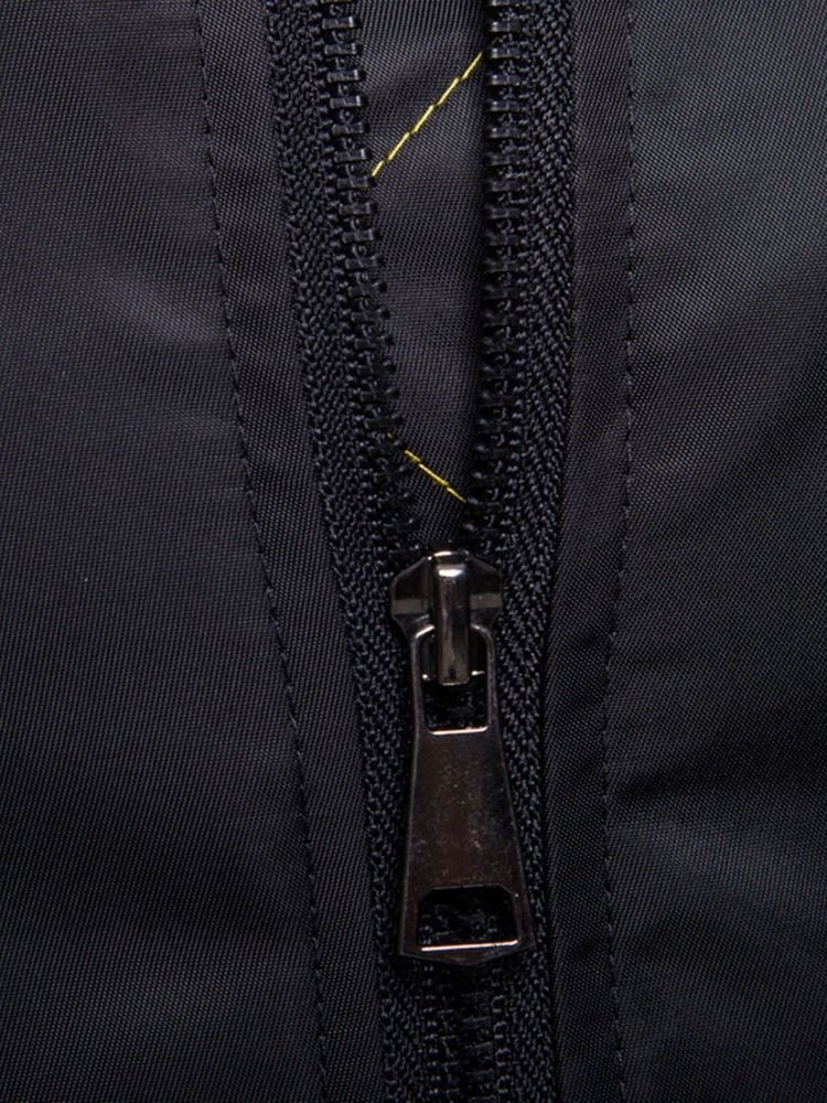 Veste Décontractée Pour Hommes Avec Fermeture À Glissière Et Col Montant