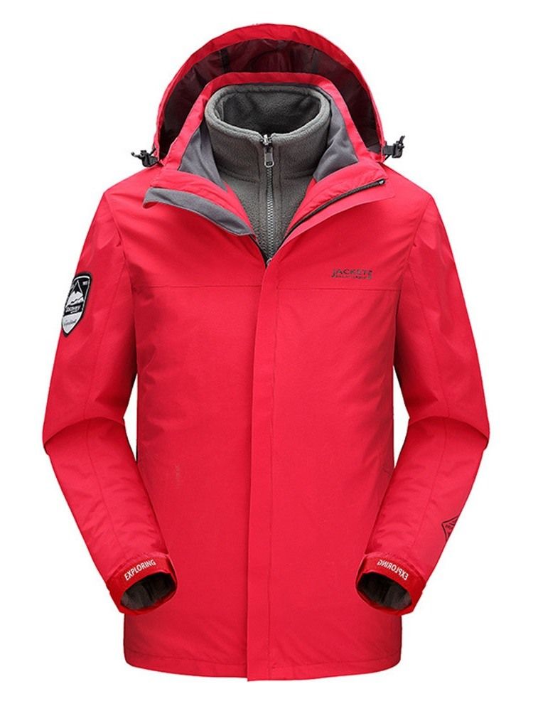 Veste En Duvet Décontractée À Capuche Avec Poche Standard Pour Hommes