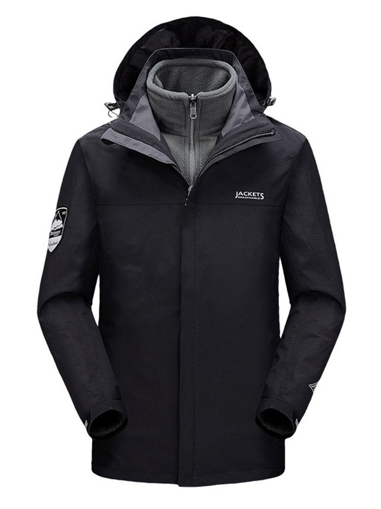 Veste En Duvet Décontractée À Capuche Avec Poche Standard Pour Hommes