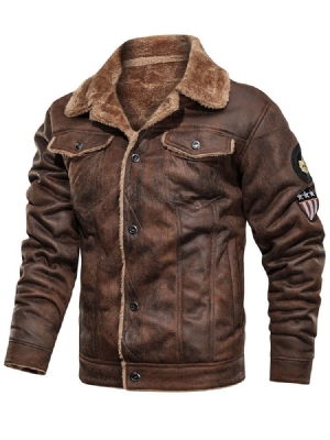 Veste Épaisse Pour Hommes En Patchwork De Blocs De Couleurs