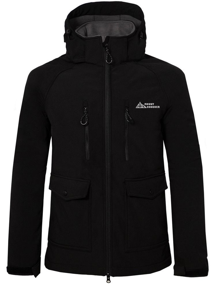 Veste À Glissière Décontractée Pour Hommes Avec Poche À Blocs De Couleurs