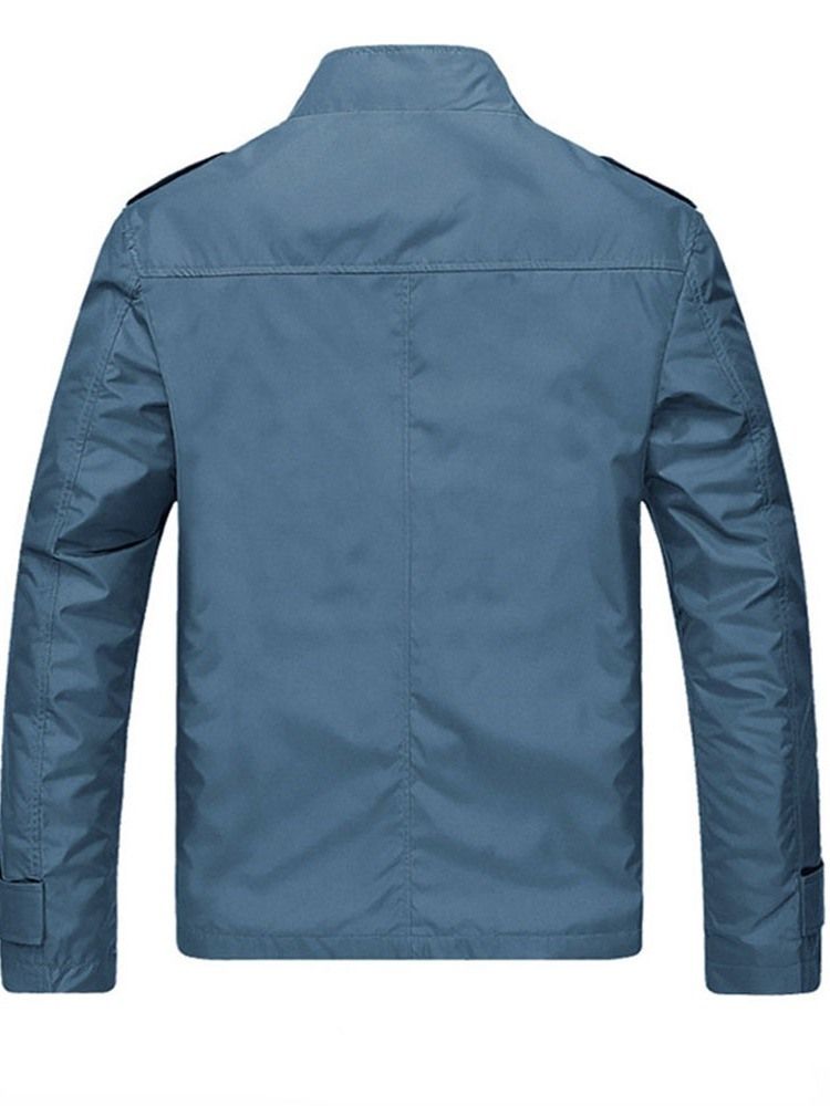 Veste Pour Hommes Avec Col Montant Et Fermeture Éclair
