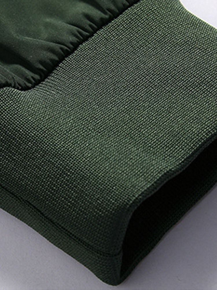 Veste Pour Hommes À Col Montant Et À Fermeture Éclair Fine Et Épaisse