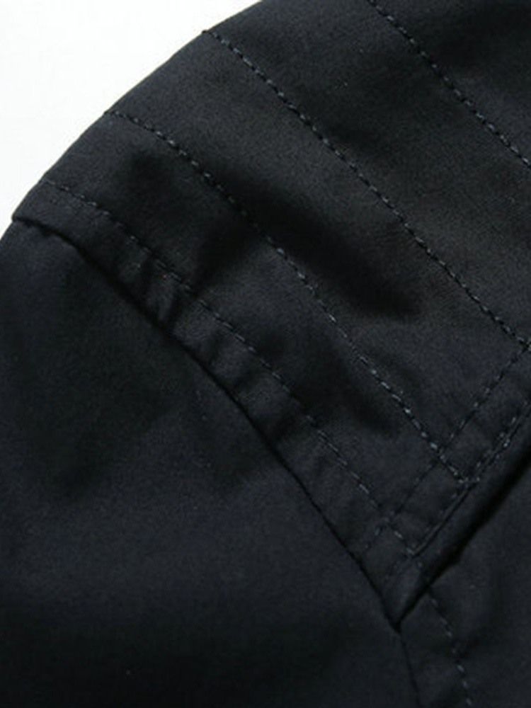Veste Pour Hommes À Fermeture Éclair À Col Montant Et À Blocs De Couleurs