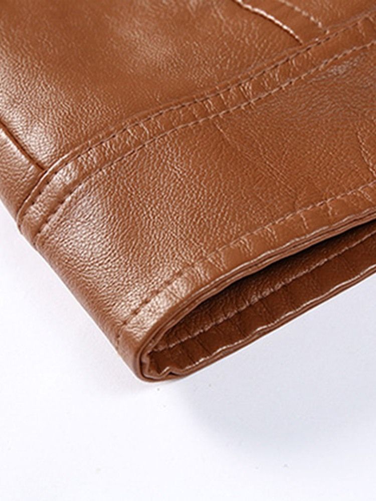 Veste Slim Européenne À Col Montant Et Fermeture Éclair Pour Hommes