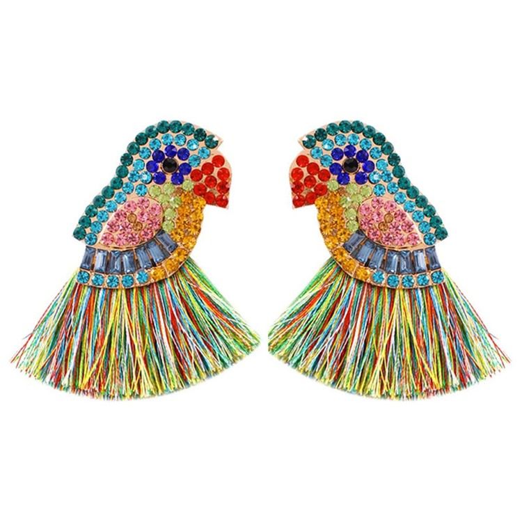 Boucles D'oreilles En Alliage Strass Birdie