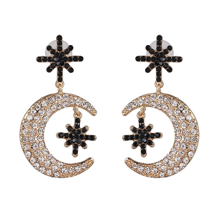 Boucles D'oreilles À Breloques Pour Femmes En Alliage Romantique Avec Diamants De Vacances