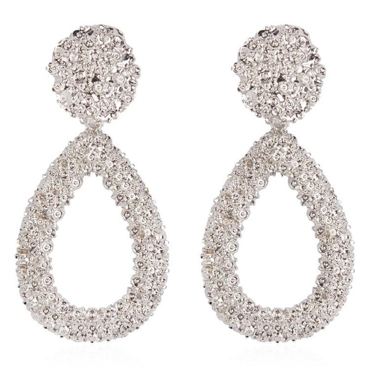 Boucles D'oreilles Créoles Unies En Alliage