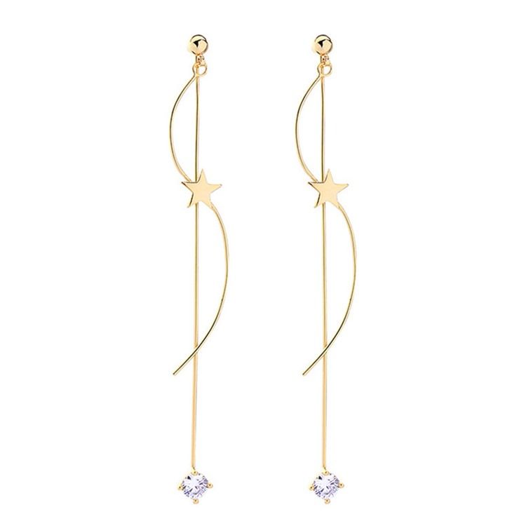 Boucles D'oreilles Étoile Diamant