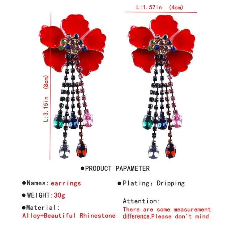 Boucles D'oreilles Pendantes À Paillettes De Fleurs