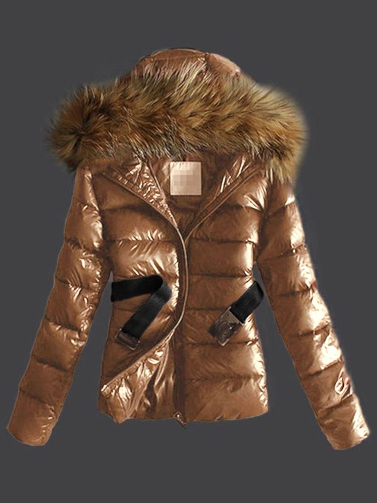 Manteau En Pu En Fausse Fourrure Uni Pour Femme
