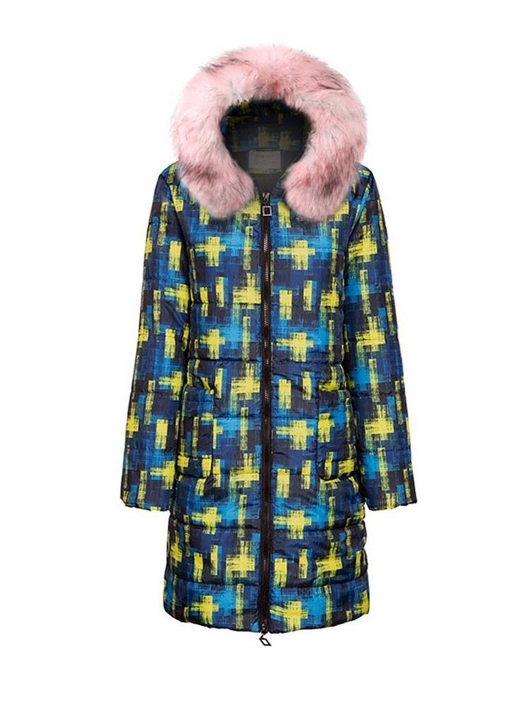 Veste Longue En Coton Matelassée En Patchwork Pour Femme