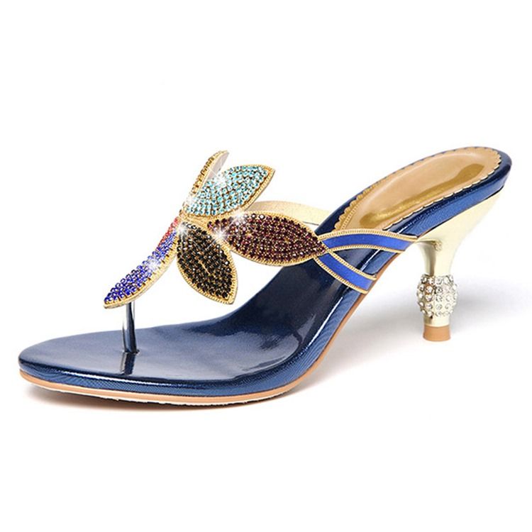 Mules À Enfiler Pour Femmes Avec Strass Et Strass Floal