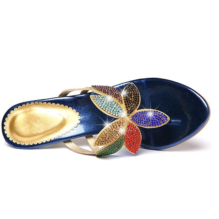 Mules À Enfiler Pour Femmes Avec Strass Et Strass Floal