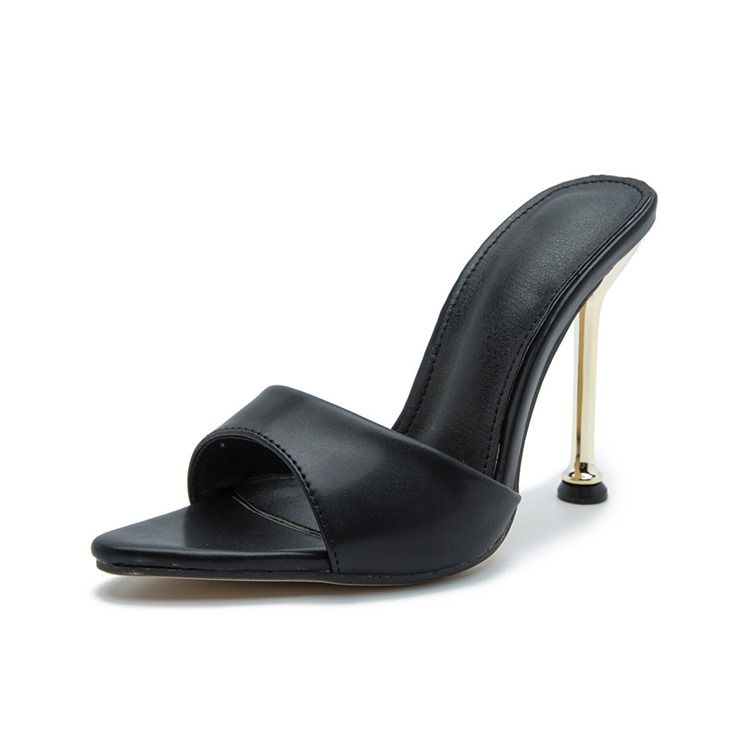 Pantoufles À Enfiler À Talon Aiguille Et Talon Aiguille Pour Femmes Occidentales