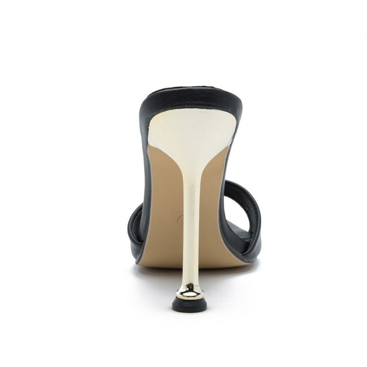 Pantoufles À Enfiler À Talon Aiguille Et Talon Aiguille Pour Femmes Occidentales