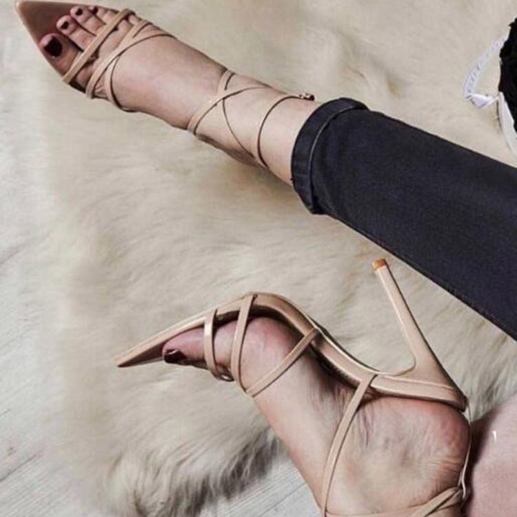 Sandales À Brides Et À Talon Aiguille Pour Femmes