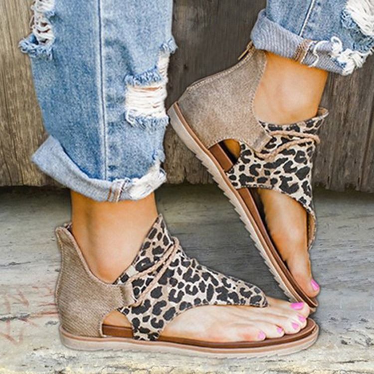 Sandales Géométriques À Talon Avec Fermeture À Glissière Pour Femmes